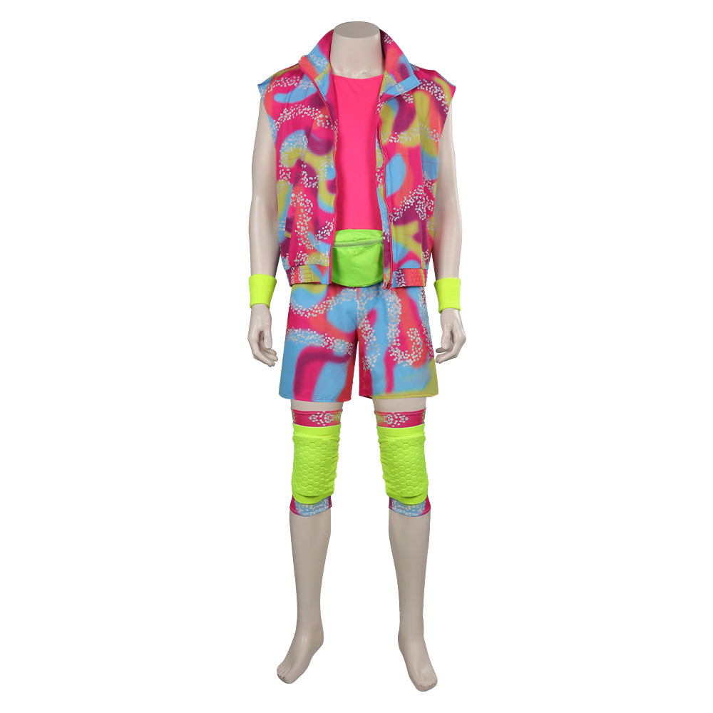 Kids Children Movie Barbie 2023 Ken Skating Set Beachwear Cosplay Costume Outfits Suit