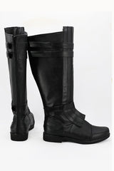 Movie Star Wars Anakin Skywalker Black Boots Cosplay Shoes Halloween Carnival Accessories