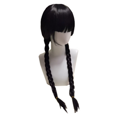 Jenna Ortega Cosplay Wig Heat Resistant Synthetic Hair Carnival Halloween Party Props