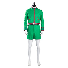 Green Top Shorts Outfits Set Cosplay Costume Halloween Carnival Suit