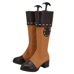 Genshin Impact Klee Brown Cosplay Shoes Boots Halloween Carnival Props