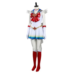 Sailor Moon Eternal Tsukino Usagi White Dress Outfits Halloween Carnival Suit Cosplay Costume