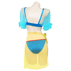 Snow White Swimsuit Cosplay Costume Three-Piece Swimwear Outfits Halloween Carnival Suit