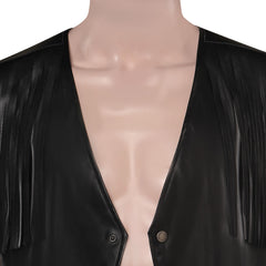 Movie Barbie 2023 Ken Outfits Black Vest Cosplay Costume Halloween Carnival Suit