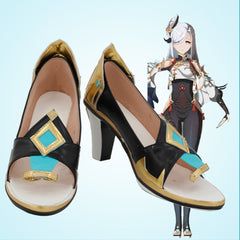 Genshin Impact Shenhe Cosplay Shoes Boots Halloween Costumes Accessory Custom Made