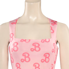 Movie Barbie 2023 Margot Robbie Barbie Yoga Dress Bodysuit Outfits Cosplay Costume Halloween Carnival Suit