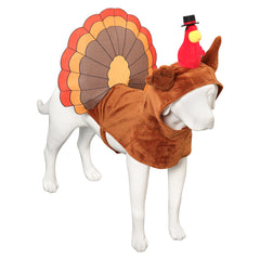 Pet Dog Turkey Outfits Cosplay Costume Halloween Carnival Suit