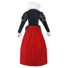 Movie Alice in Wonderland Queen Of Hearts Cosplay Costume Red Queen Dress Outfits Halloween Carnival Suit