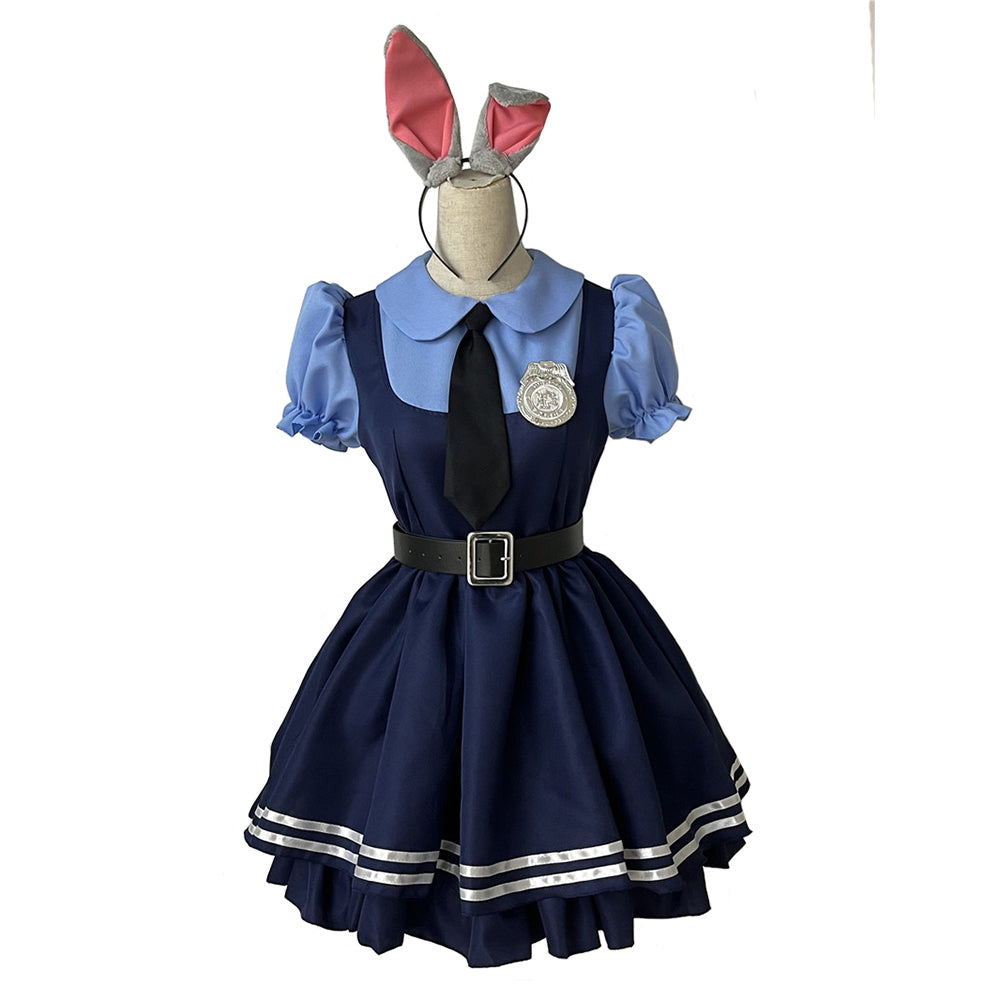 Zootopia Judy Hopps Cosplay Coatume Dress Outfits Halloween Carnival Suit