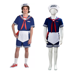 Kids Children Stranger Things 3 Scoops Ahoy Steve Harrington Cosplay Costume For Boys