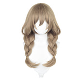 Genshin Impact Lisa Cosplay Wig Heat Resistant Synthetic Hair Carnival Halloween Party Props