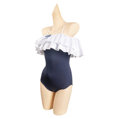 Game Blue Archive Tsukiyuki Miyako Outfits Blue Swimsuit Cosplay Costume Halloween Carnival Suit