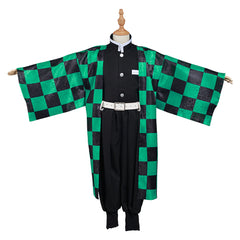 Kids Outfit Tanjirou Halloween Carnival Suit Cosplay Costume