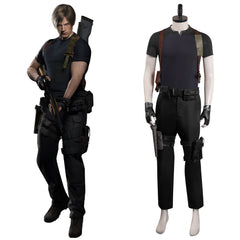 Leon S.Kennedy cosplay Resident Evil 4 Remake Cosplay Costume Halloween Carnival Party Disguise Suit
