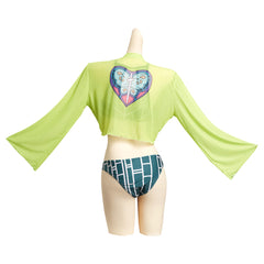 Anime Cujoh Green Swimsuit Cosplay Costume Outfits Halloween Carnival Suit
