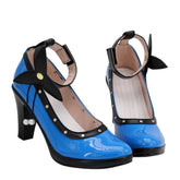 Final Fantasy VII Remake Tifa Lockhart Blue Cosplay Shoes Halloween Accessory Props