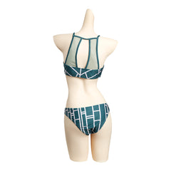 Jolyne Cujoh Green Swimsuit Cosplay Costume Outfits Halloween Carnival Suit