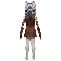 Kids Children TV Ahsoka 2023 Ahsoka Tano Red Set Cosplay Costume Outfits Halloween Carnival Suit