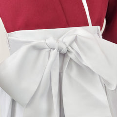 Rurouni Kenshin Himura Kenshin Red White Kimono Set Outfits Cosplay Costume