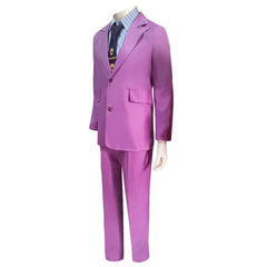 Kira Yoshikage Purple Suit Outfits Cosplay Costume Halloween Carnival Suit