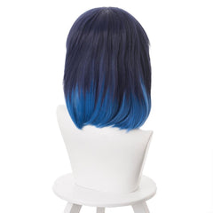 Hashibira Inosuke Black Blue Wig Cosplay Accessories Halloween Party Props