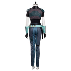 The Book Of Boba Fett Cara Dune Blue Uniform Outfit Cosplay Costume Halloween Carnival Suit