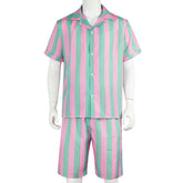 Kids Children Movie Barbie 2023 Ken Beach Shorts Set Outfits Cosplay Costume Halloween Carnival Suit
