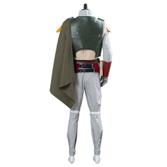 TV The Mando Season 2 Boba Fett Men Green Uniform Outfit Cosplay Costume Halloween Carnival Suit