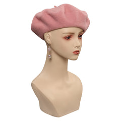 Movie 2023 Barbie Margot Robbie Barbie Cosplay Hat Cap Earings Accessories Halloween Carnival Props