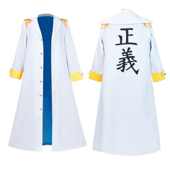 Anime One Piece Admiral Of The Navy Coat Outfits Cosplay Costume Halloween Carnival Suit