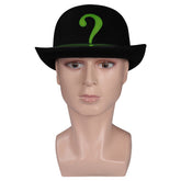 The Batman Riddler Edward Nashton Question Mark Cosplay Hat Cap Halloween Accessories Props