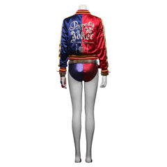 Suicide Squad Harley Quinn T-shirt Pants Outfit Halloween Carnival Suit Cosplay Costume