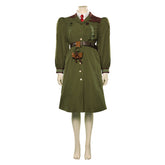 Movie Matilda Agatha Trunchbull Green Coat Cosplay Costume Outfits Halloween Carnival Suit