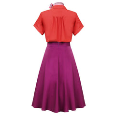 Women 1950s Poodle Rockabilly Retro Swing Dress Grease Fancy Dress Halloween Carnival Suit