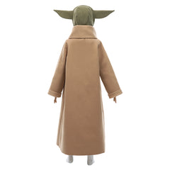 Kids The Mando Season 2 Baby Yoda Grogu Coat Headgear Outfit Halloween Carnival Suit Cosplay Costume