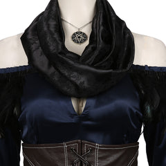TV The Witcher 3: Wild Hunt Top Skirt Outfit Yennefer Halloween Carnival Suit Cosplay Costume