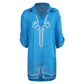 The Legend of Zelda Cosplay Costume Beach Shirt Blouse Swimsuit Kimono Bohemian Floral Print Loose Casual Top Outfits Halloween Carnival Suit