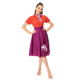 Women 1950s Poodle Rockabilly Retro Swing Dress Grease Fancy Dress Halloween Carnival Suit