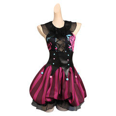 Arcane: League of Legends Jinx Cosplay Costume Clown Dress Outfits Halloween Carnival Suit-Coshduk