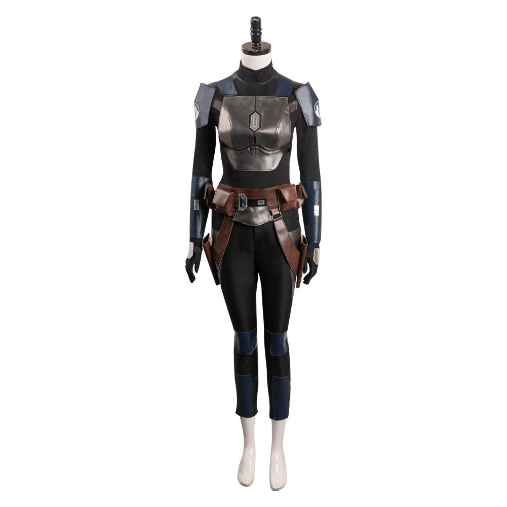 Kids Girls Moive Star Wars Bo-Katan Kryze Outfits Cosplay Costume Suit