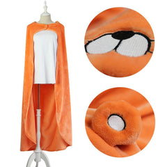 Himouto! Umaru-chan Umaru Doma Orange Cloak Marmot Groundhog Cosplay Flannel Blancket Costume