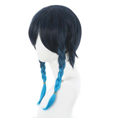 Genshin Impact Heat Resistant Synthetic Hair Venti Carnival Halloween Party Props Cosplay Wig