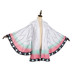Kochou Shinobu White Buttetfly Kimono Robe Coat Only Cosplay Costume