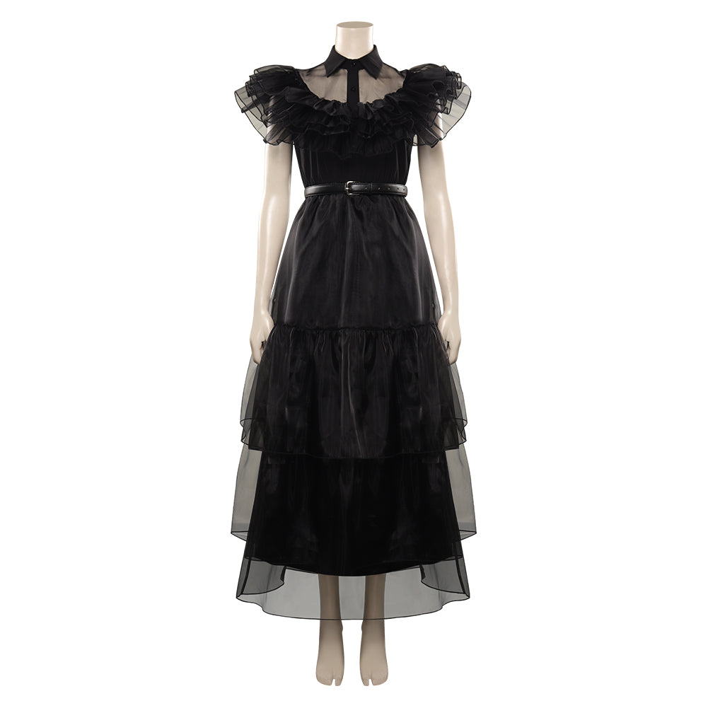 Adult Black Dress Outfits Cosplay Costume Halloween Carnival Party Suit