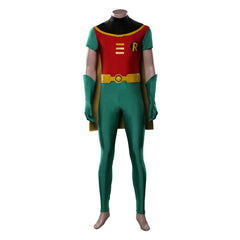 TV Teen Titans Robin Green Jumpsuit Outfits Cosplay Costume Halloween Carnival Suit