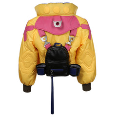 Valorant Killjoy Yellow Coat Bag Outfit Halloween Carnival Suit Cosplay Costume