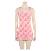 Movie Barbie 2023 Margot Robbie Barbie Yoga Dress Bodysuit Outfits Cosplay Costume Halloween Carnival Suit