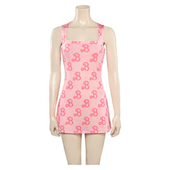 Movie Barbie 2023 Margot Robbie Barbie Yoga Dress Bodysuit Outfits Cosplay Costume Halloween Carnival Suit