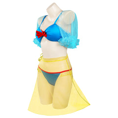 Snow White Swimsuit Cosplay Costume Three-Piece Swimwear Outfits Halloween Carnival Suit