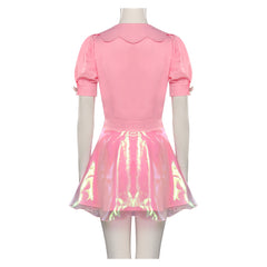 Movie Barbie 2023 Margot Robbie Barbie Pink Skirt Cosplay Costume Outfits Halloween Carnival Suit-Coshduk